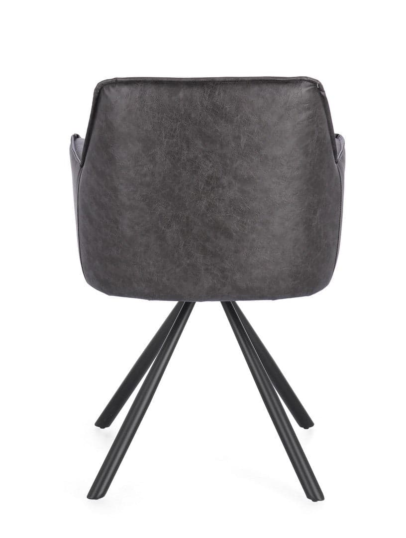 Sedia "Breval" con braccioli struttura in compensato girevole da interno in Sedie Decor Space - Altamura, commercioVirtuoso.it