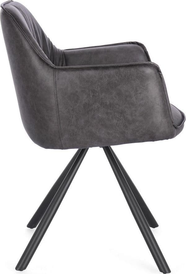 Sedia "Breval" con braccioli struttura in compensato girevole da interno in Sedie Decor Space - Altamura, commercioVirtuoso.it