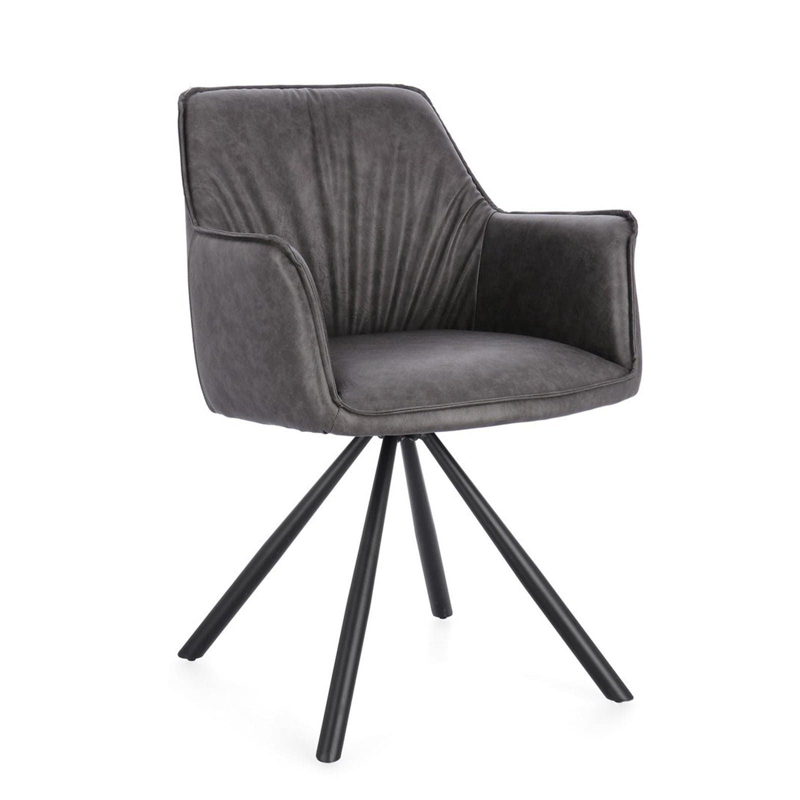 Sedia "Breval" con braccioli struttura in compensato girevole da interno in Sedie Decor Space - Altamura, commercioVirtuoso.it