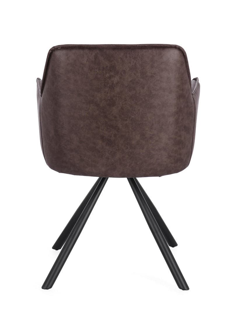 Sedia "Breval" con braccioli struttura in compensato girevole da interno in Sedie Decor Space - Altamura, commercioVirtuoso.it