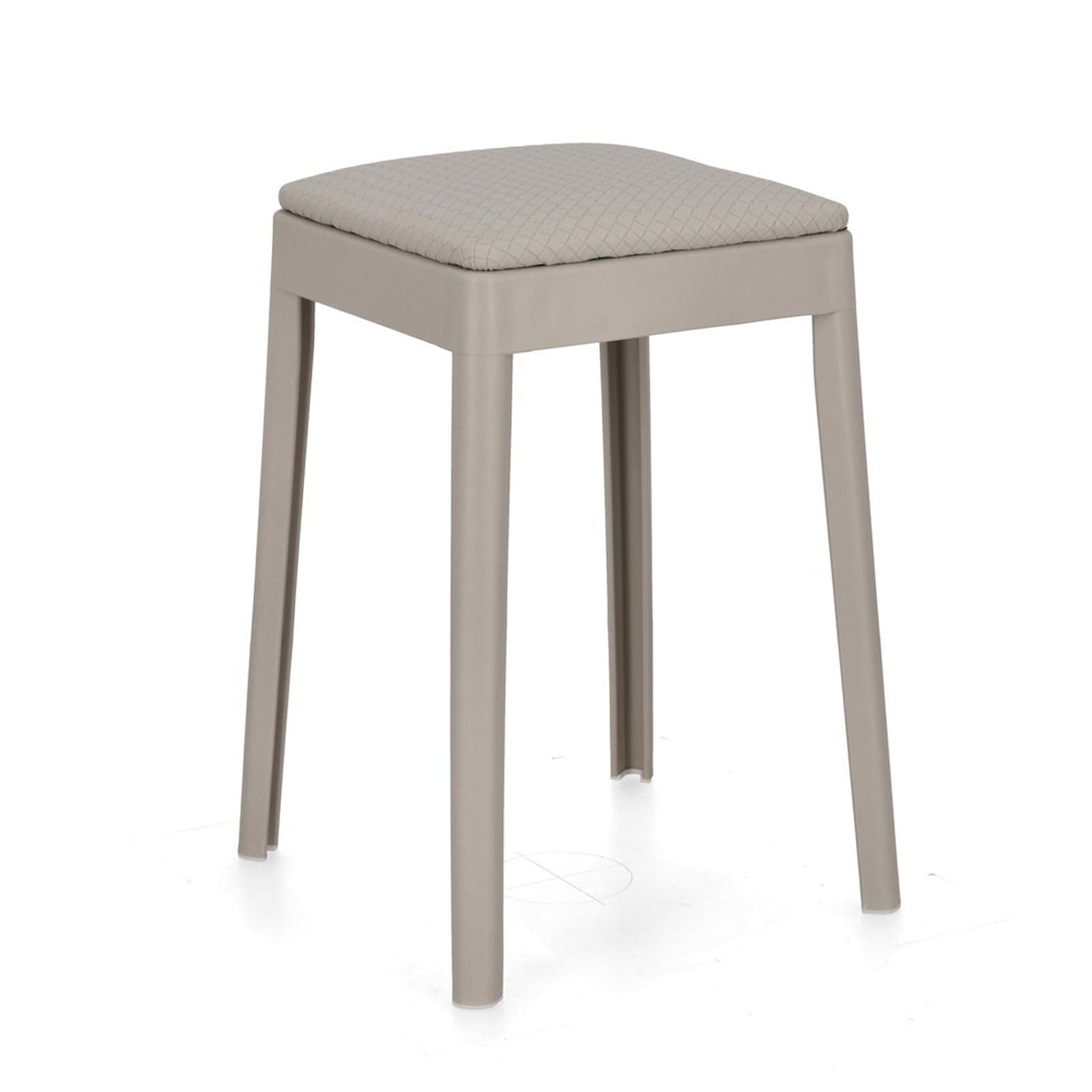 Sgabello "Scooby" struttura in polipropilene con seduta in semi pelle per interni in Sgabelli Decor Space - Altamura, commercioVirtuoso.it