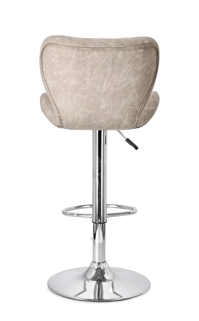 Sgabello "Lexington" da bar struttura in acciaio seduta in compensato con imbottitura girevole per interni in Sgabelli Decor Space - Altamura, commercioVirtuoso.it