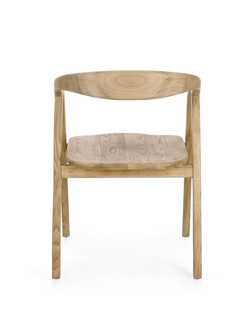 Sedia "Adalyn" in legno sungkai con braccioli da interno in Sedie Decor Space - Altamura, commercioVirtuoso.it