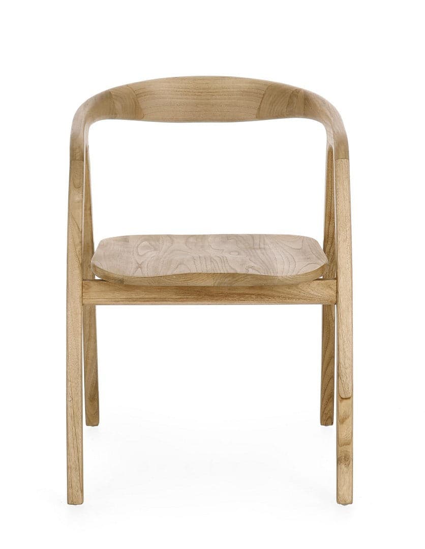 Sedia "Adalyn" in legno sungkai con braccioli da interno in Sedie Decor Space - Altamura, commercioVirtuoso.it