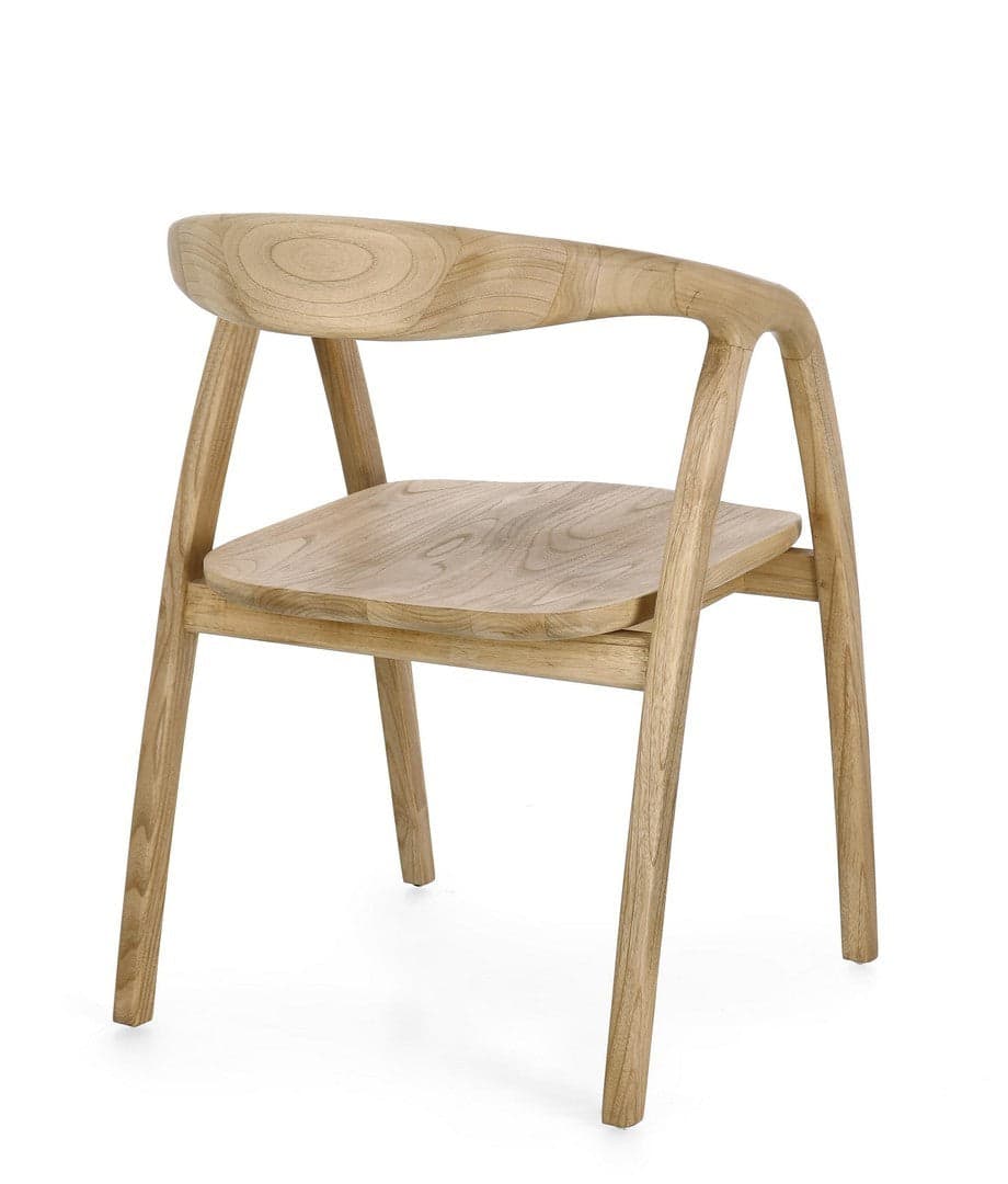 Sedia "Adalyn" in legno sungkai con braccioli da interno in Sedie Decor Space - Altamura, commercioVirtuoso.it