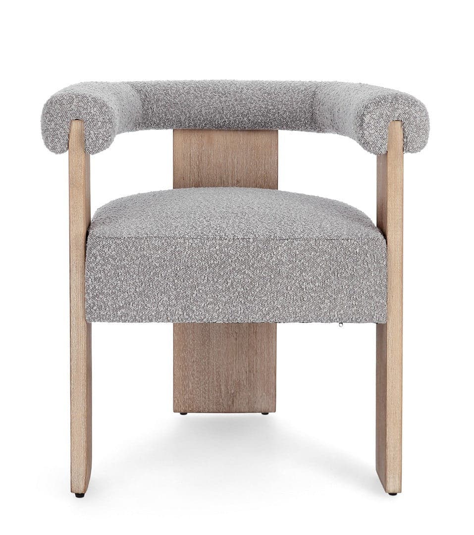 Sedia "Agape" con braccioli struttura in legno di pino e compensato da interno in Sedie Decor Space - Altamura, commercioVirtuoso.it