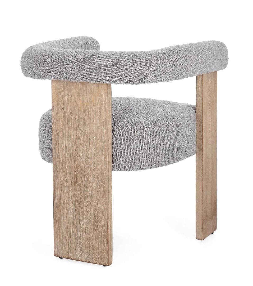 Sedia "Agape" con braccioli struttura in legno di pino e compensato da interno in Sedie Decor Space - Altamura, commercioVirtuoso.it