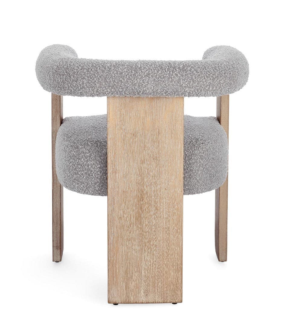 Sedia "Agape" con braccioli struttura in legno di pino e compensato da interno in Sedie Decor Space - Altamura, commercioVirtuoso.it