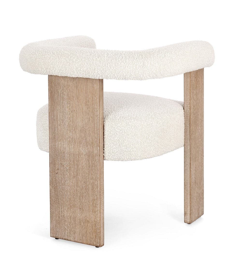 Sedia "Agape" con braccioli struttura in legno di pino e compensato da interno in Sedie Decor Space - Altamura, commercioVirtuoso.it