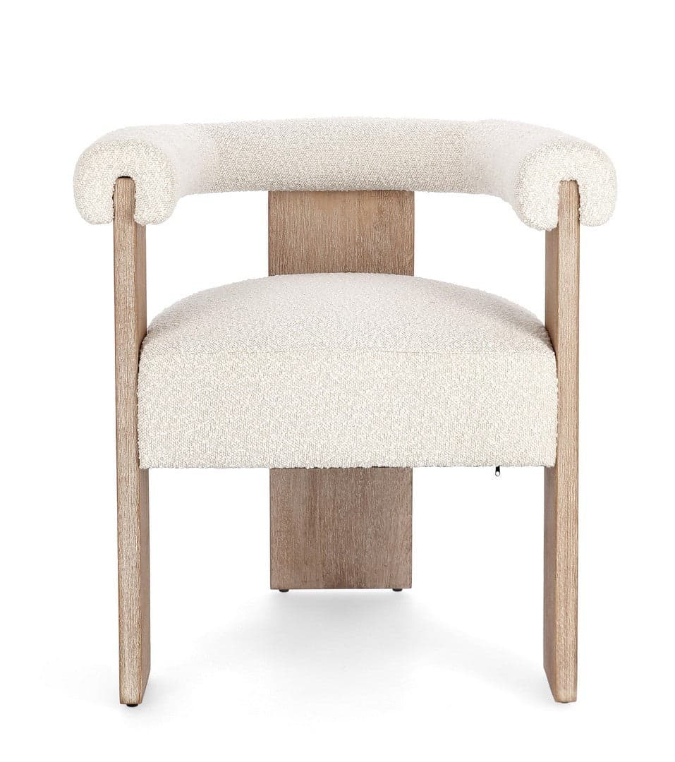 Sedia "Agape" con braccioli struttura in legno di pino e compensato da interno in Sedie Decor Space - Altamura, commercioVirtuoso.it