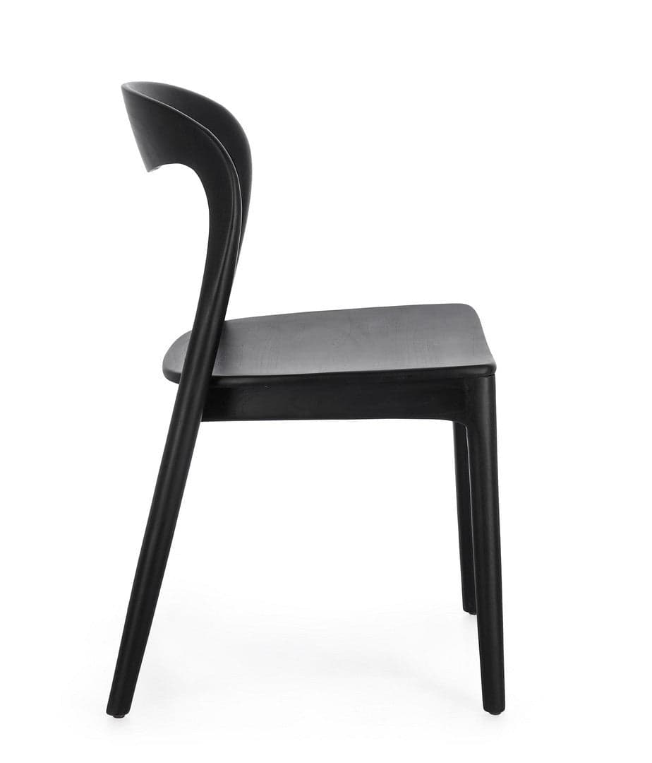 Sedia "Miley" in legno teak con vernice a base di nitrocellulosa da interno in Sedie Decor Space - Altamura, commercioVirtuoso.it