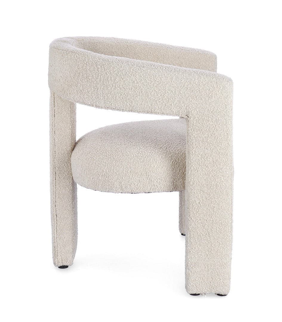 Sedia "Arabella" con braccioli struttura in legno e rivestimento in polietere da interno in Sedie Decor Space - Altamura, commercioVirtuoso.it