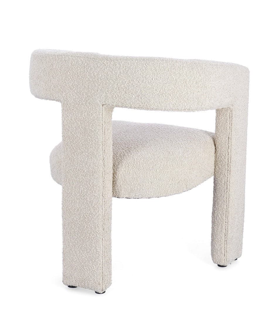 Sedia "Arabella" con braccioli struttura in legno e rivestimento in polietere da interno in Sedie Decor Space - Altamura, commercioVirtuoso.it