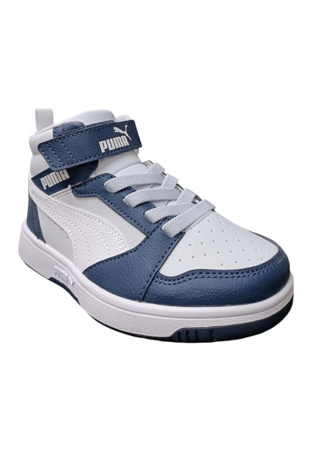 Scarpe sneakers Unisex bambini PUMA REBOUND  bianco-nero laccio elastico e velcro in Ballerine Scarpetteria Gica - Trani, commercioVirtuoso.it