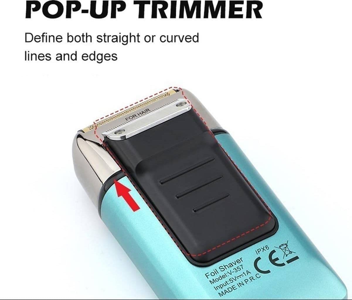 Rasoio Elettrico Uomo VGR V-357 – Foil Shaver Barber Professionale Precisione - 9