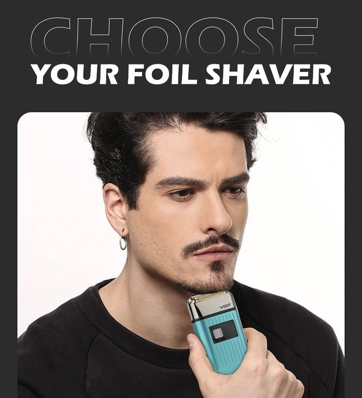 Rasoio Elettrico Uomo VGR V-357 – Foil Shaver Barber Professionale Precisione - 10