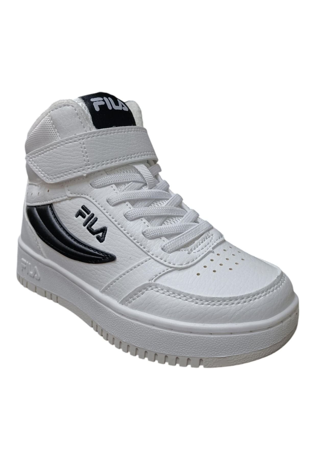 Scarpe sneakers Unisex bambino fila REGA bianco-nero-rosso laccio elastico e vecro in Ballerine Scarpetteria Gica - Trani, commercioVirtuoso.it