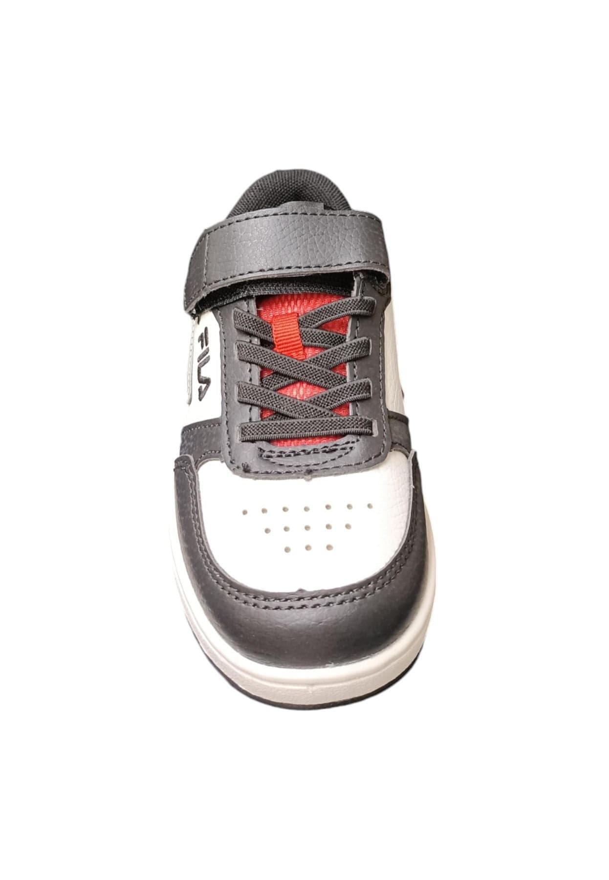 Scarpe sneakers Unisex bambini fila REGA  bianco-nero-celeste-grigio laccio elastico e velcro in Ballerine Scarpetteria Gica - Trani, commercioVirtuoso.it