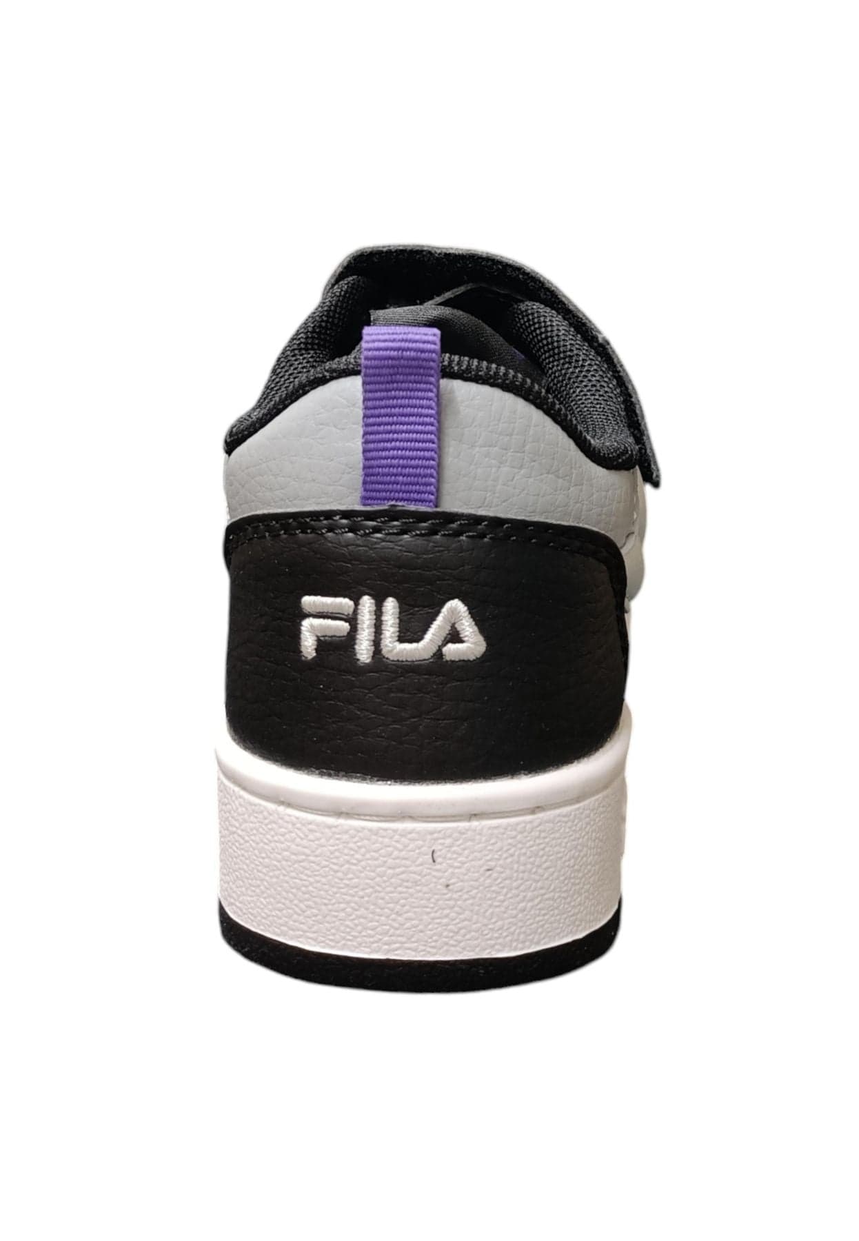 Scarpe sneakers Unisex bambini fila REGA  bianco-nero-celeste-grigio laccio elastico e velcro in Ballerine Scarpetteria Gica - Trani, commercioVirtuoso.it