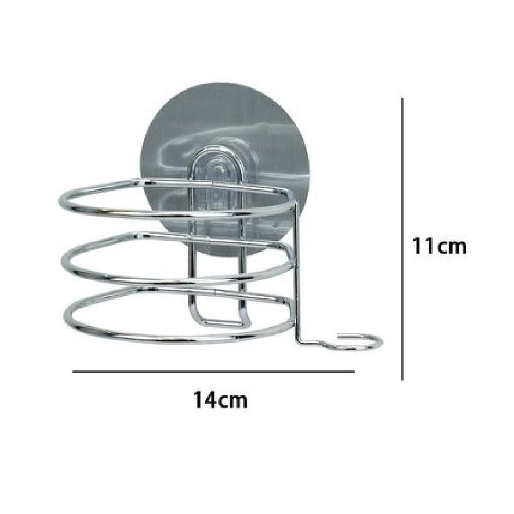 PORTA PHON ASCIUGACAPELLI SUPPORTO A PARETE BAGNO CON BIADESIVO GANCIO 79836 - 3