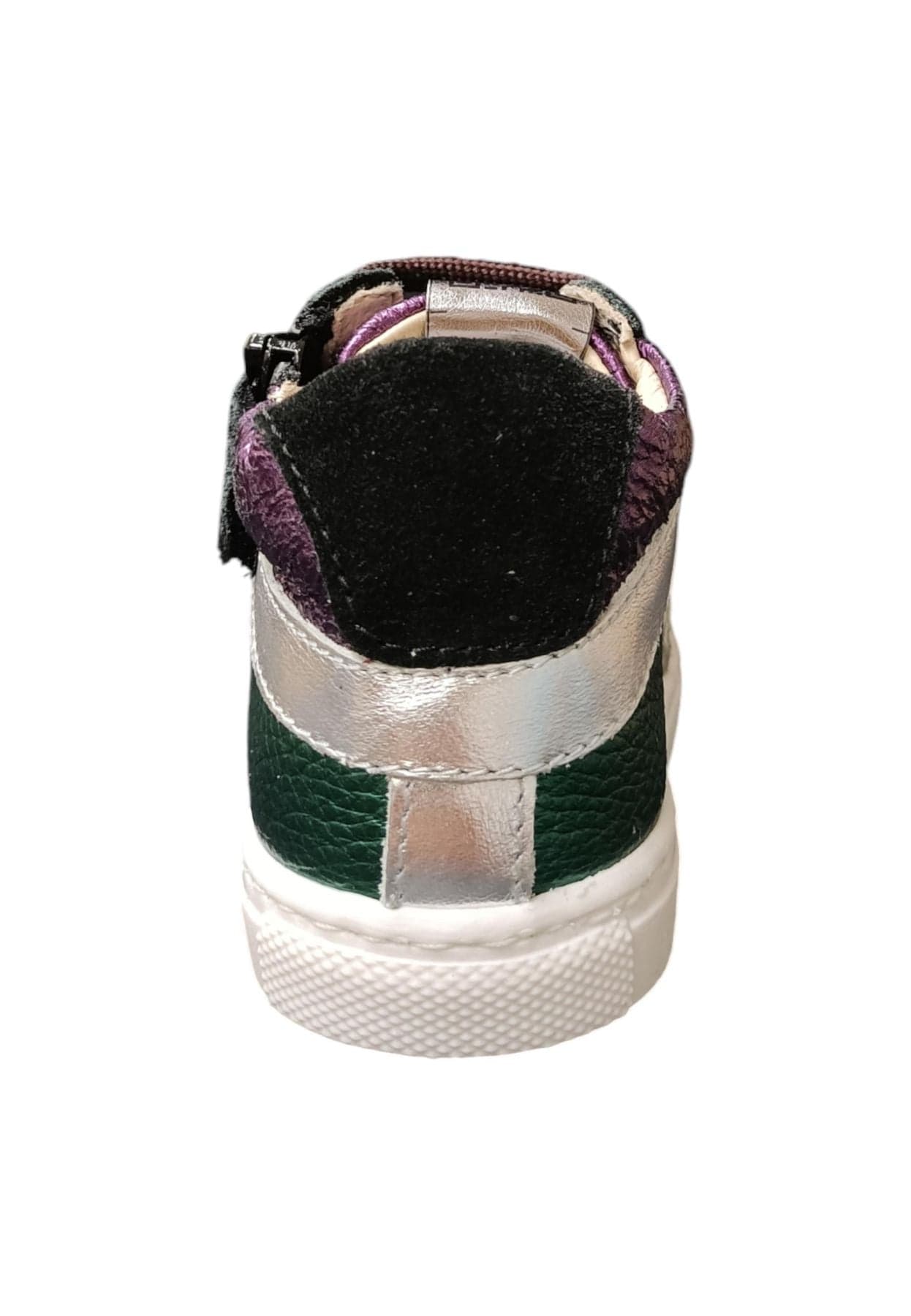 Scarpe sneakers Bimba ciao STAR BABY  bianco-verdone-viola-nero-arancione laccio e zip laterale in Ballerine Scarpetteria Gica - Trani, commercioVirtuoso.it