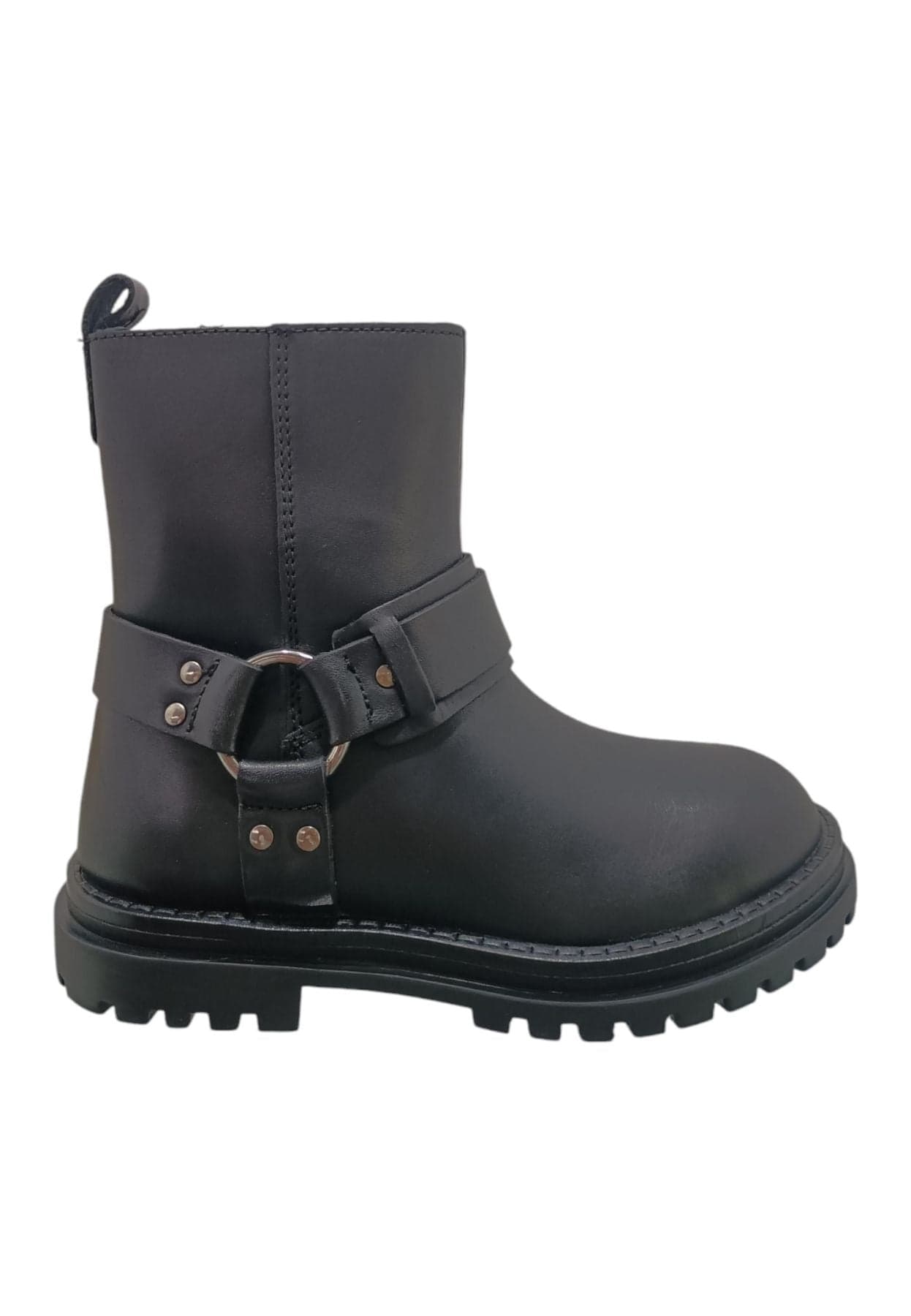 Stivaletti bambina Ciao Rock nero pelle - Stile italiano con lacci e zip laterale in Ballerine Scarpetteria Gica - Trani, commercioVirtuoso.it