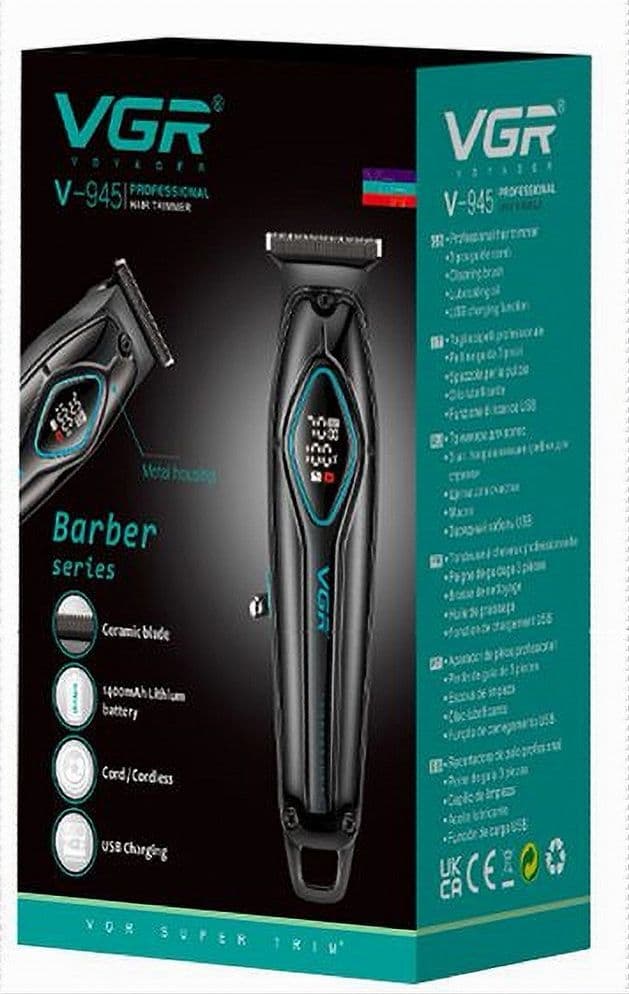 Tagliacapelli Professionale VGR V-945 – Rasoio e Trimmer Barber Precisione - 10