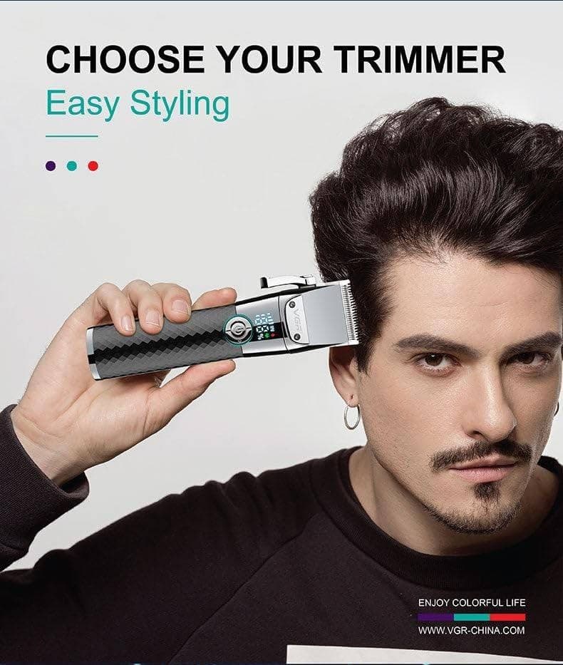 Tagliacapelli Professionale VGR V-682 – Rasoio, Clipper Barber, Regolabarba - 4