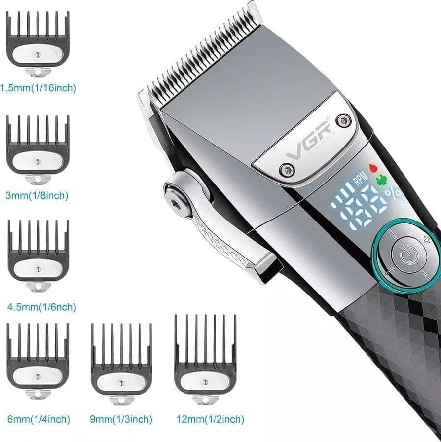Tagliacapelli Professionale VGR V-682 – Rasoio, Clipper Barber, Regolabarba - 6