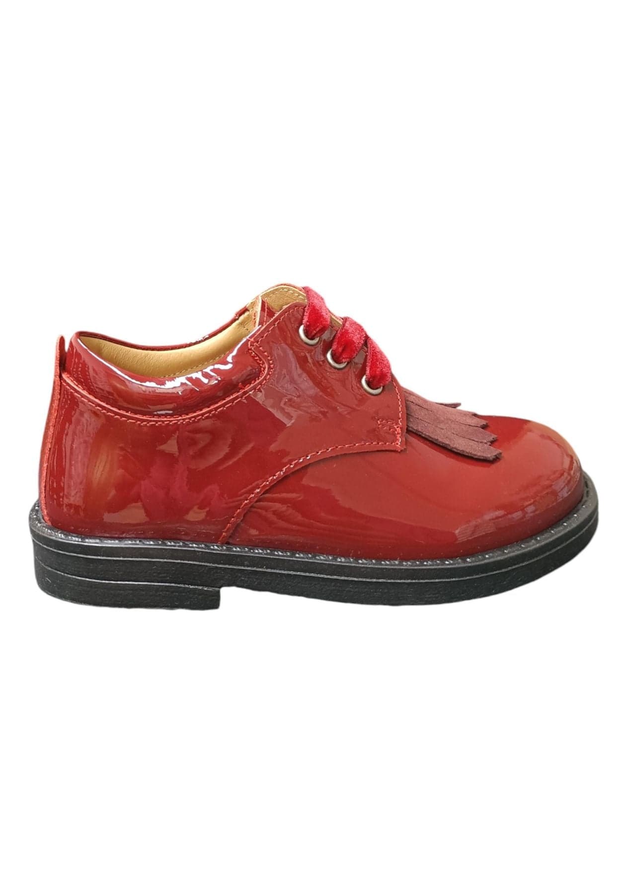 Scarpe inglesino scarpa elegante Bambine e ragazze platis P2340  rosso laccio in Ballerine Scarpetteria Gica - Trani, commercioVirtuoso.it