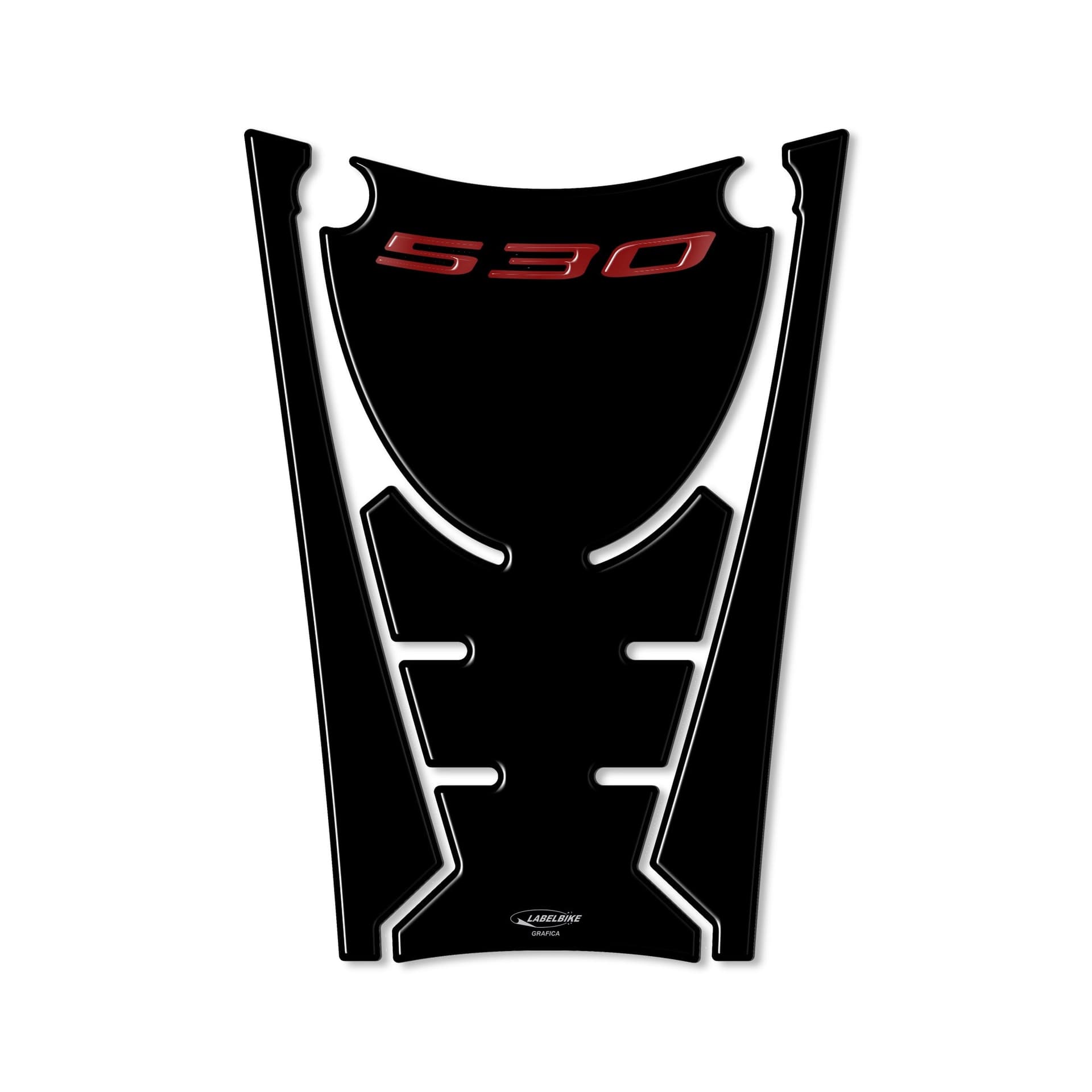 Adesivo resinato 3D pedana anteriore compatibile con Yamaha Tmax 530 2017-2019 - 12