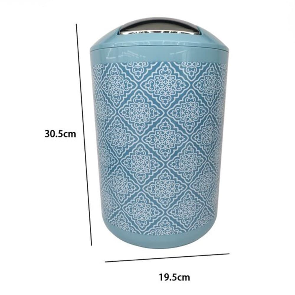 PATTUMIERA CESTINO SECCHIO RIFIUTI ACCESSORIO ARREDO BAGNO CELESTE MAIOLICHE 87030 - 2