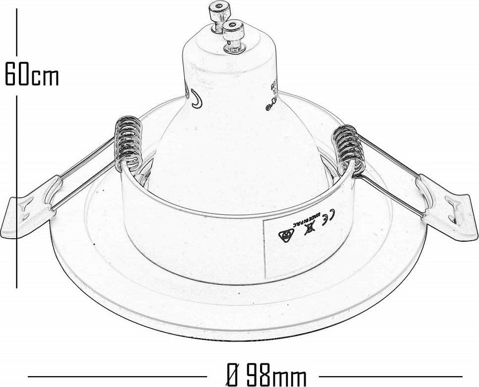 FARETTO LED SMART INCASSO TONDO BRILLANTINI GU10 WIFI RGB CCT ALEXA GOOGLE 65MM - 6