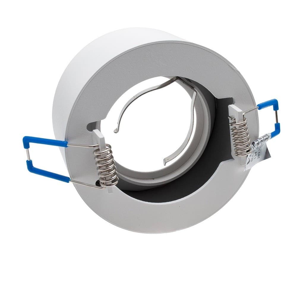 PORTAFARETTO TONDO INCASSO 70MM LUCE SOFFITTO CARTONGESSO LAMPADE LED GU10 GU5.3 - 11