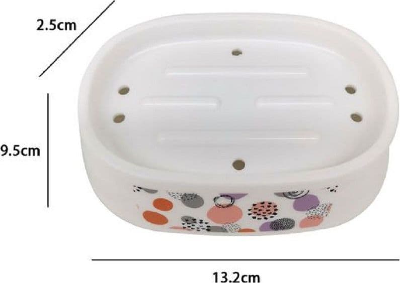 PIATTINO PORTA SAPONE SAPONETTA ACCESSORIO ARREDO BAGNO CON SFERE ASTRATTE 87084 - 2
