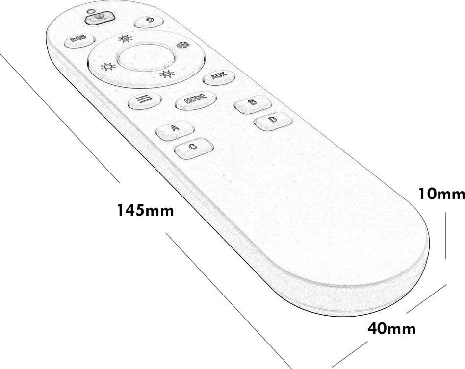 TELECOMANDO CCT 4 ZONE FARETTI TRACK CONTROLLO LUCI DIMMER CAMBIO TEMPERATURA LUCE - 4
