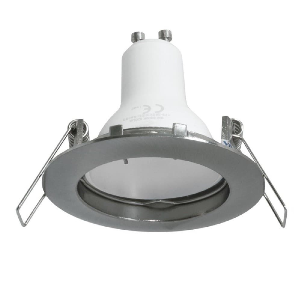 FARETTO LAMPADA LED 8 W LUCE 3000K 4000K 6000K INCASSO TONDO GU10 FORO 6 CM 220V - 12