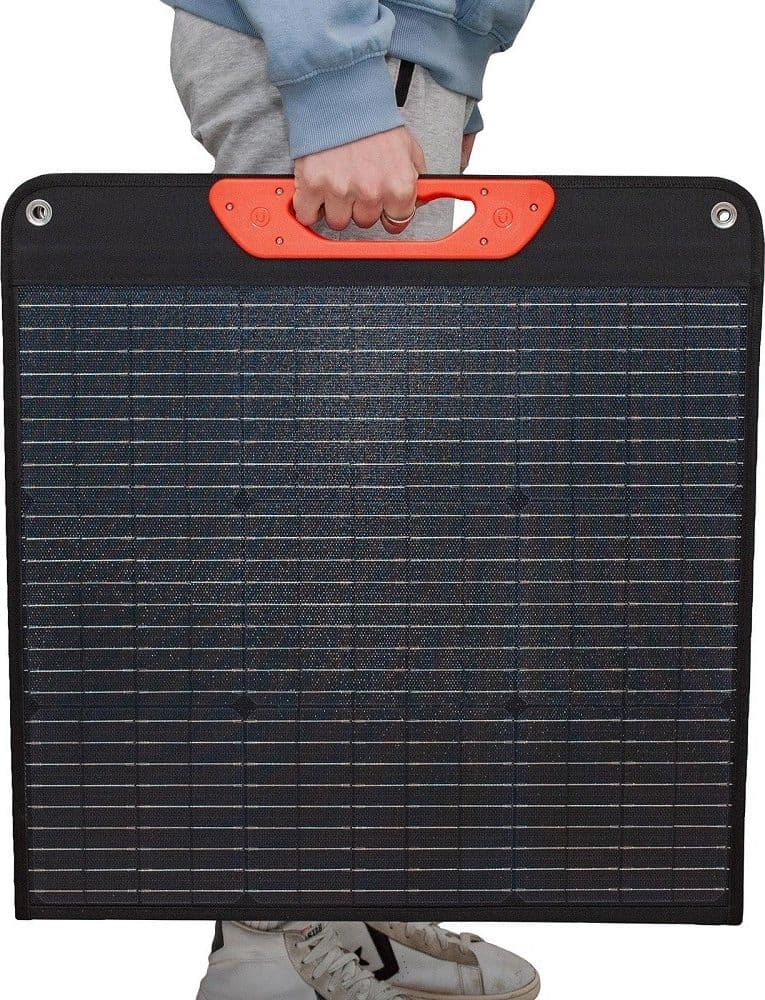 PANNELLO SOLARE PIEGHEVOLE 120W FOTOVOLTAICO 19.8V RICARICA BATTERIE GENERATORE - 7