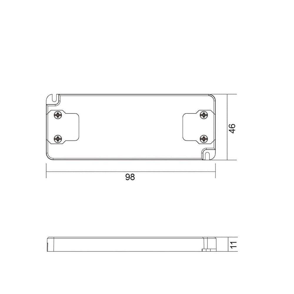 TRASFORMATORE LED DRIVER ALIMENTATORE SLIM 6 W 2V-9V 700MA STRISCE LED FARI 230V - 2
