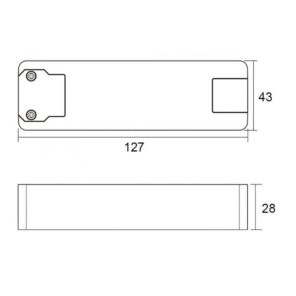TRASFORMATORE LED DRIVER ALIMENTATORE SLIM 30W 30-60V 500MA LAMPADE STRISCE 230V - 2