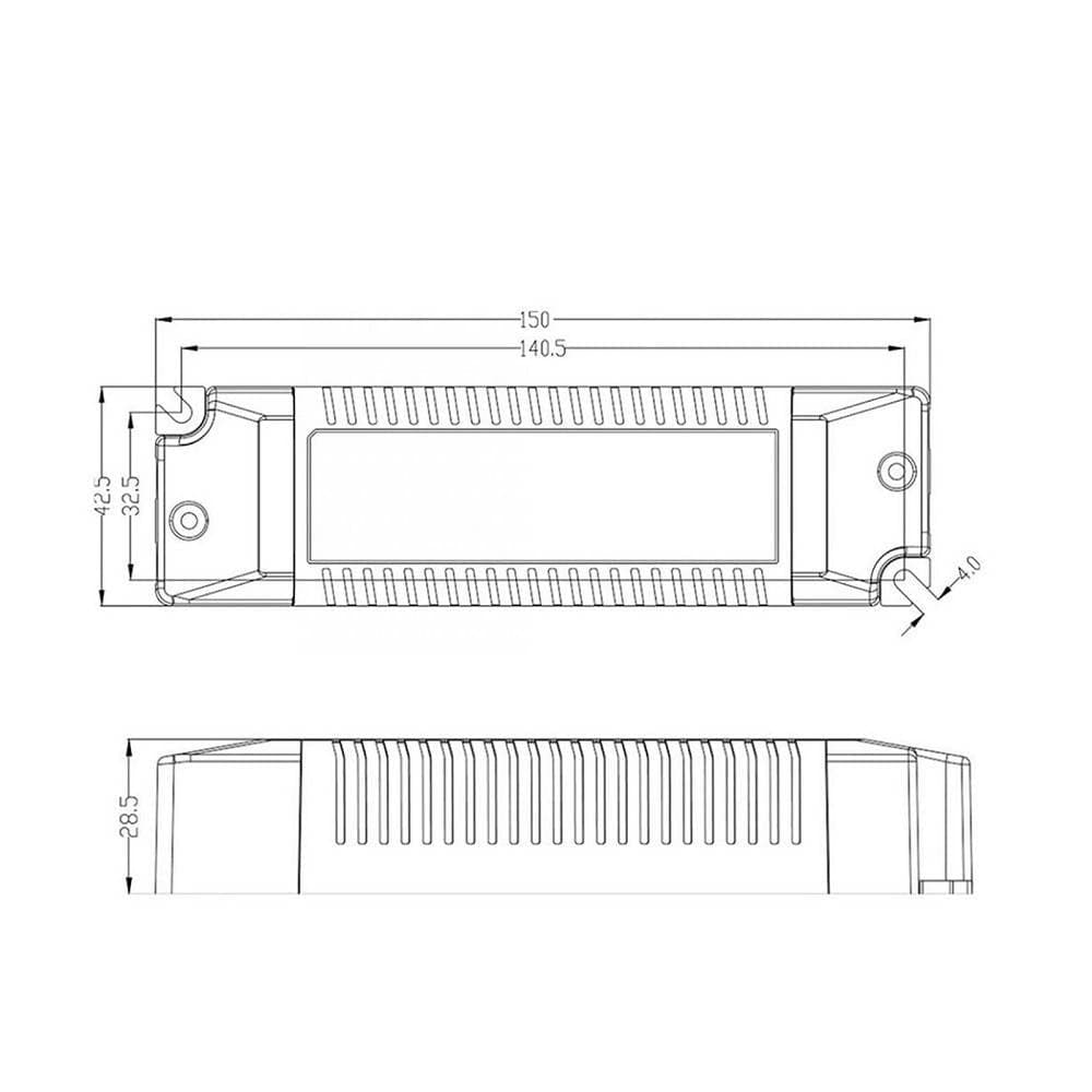ALIMENTATORE CC MAX 20 W MULTICORRENTE LED DRIVER DIMMERABILE TRASFORMATORE 8IN1 - 2