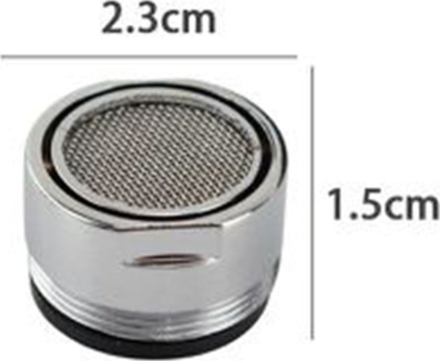 SET 2 PEZZI AERATORE PER RUBINETTI M24 IN ABS FILTRO MASCHIO GUARNIZIONI 52227 - 4