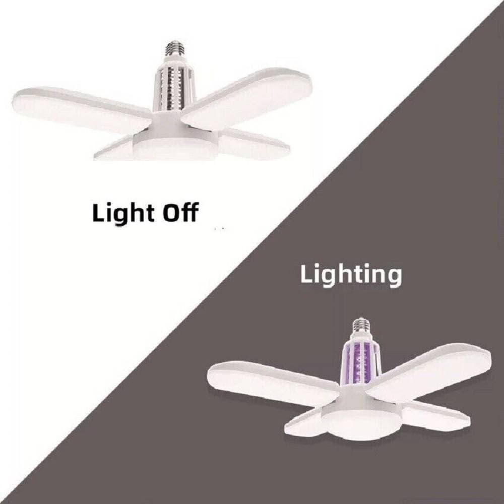 LAMPADA PLAFONIERA CON ATTACCO E27 LUCE LED ATTIRA ZANZARE KILLER ZANZARIERA - 10