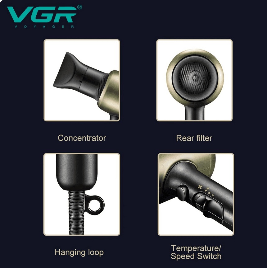 Hair Dryer Asciugacapelli Professionale VGR V-453 – Parrucchiere - 11