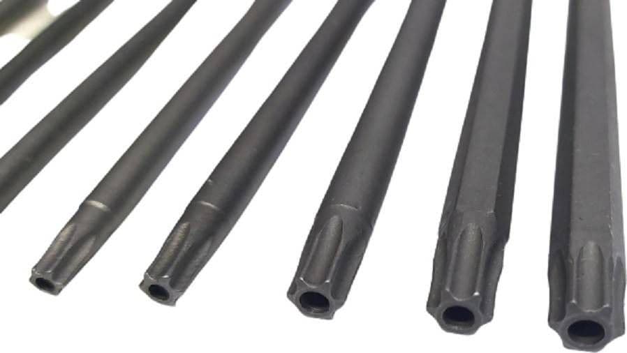 SET 11 INSERTI DA T6 A T40 100MM CACCIAVITI TORX PER AVVITATORE ESAGONALE 1/4" - 7