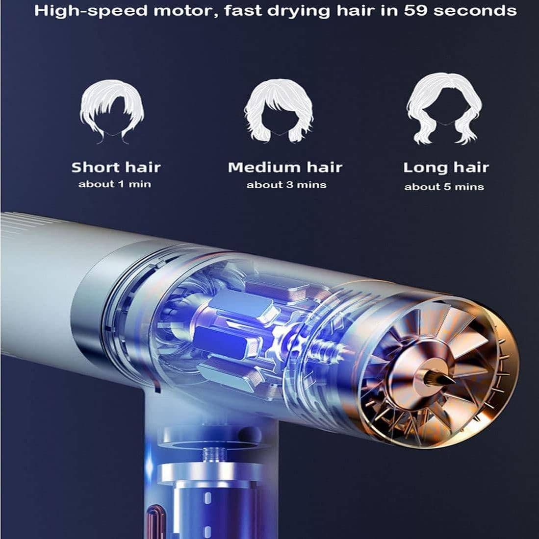 ASCIUGACAPELLI PHON PER CAPELLI HAIR DRYER IRON SUPERSONIC ASCIUGA POTENTE 1000W - 7