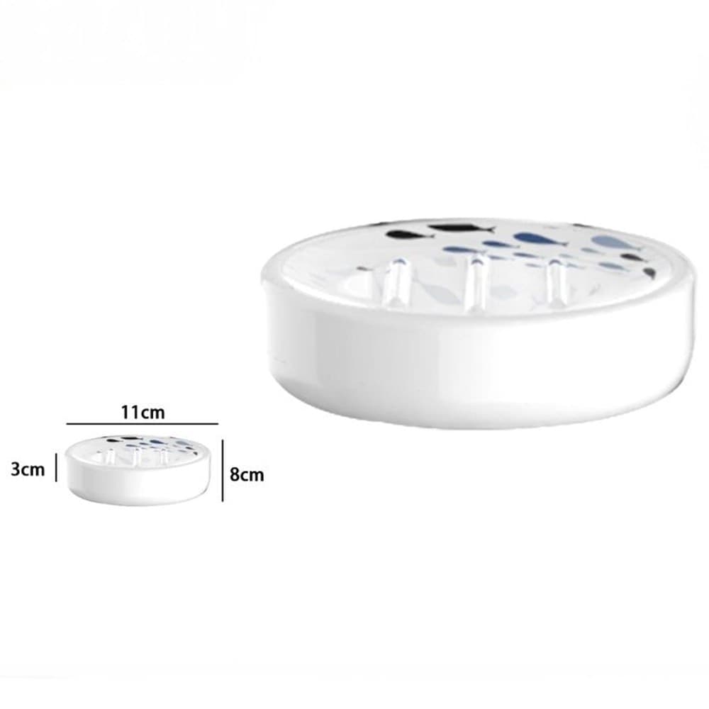 PORTA SAPONE SAPONETTA BIANCO PESCIOLINI ACCESSORIO PER BAGNO IN CERAMICA 69877 - 2