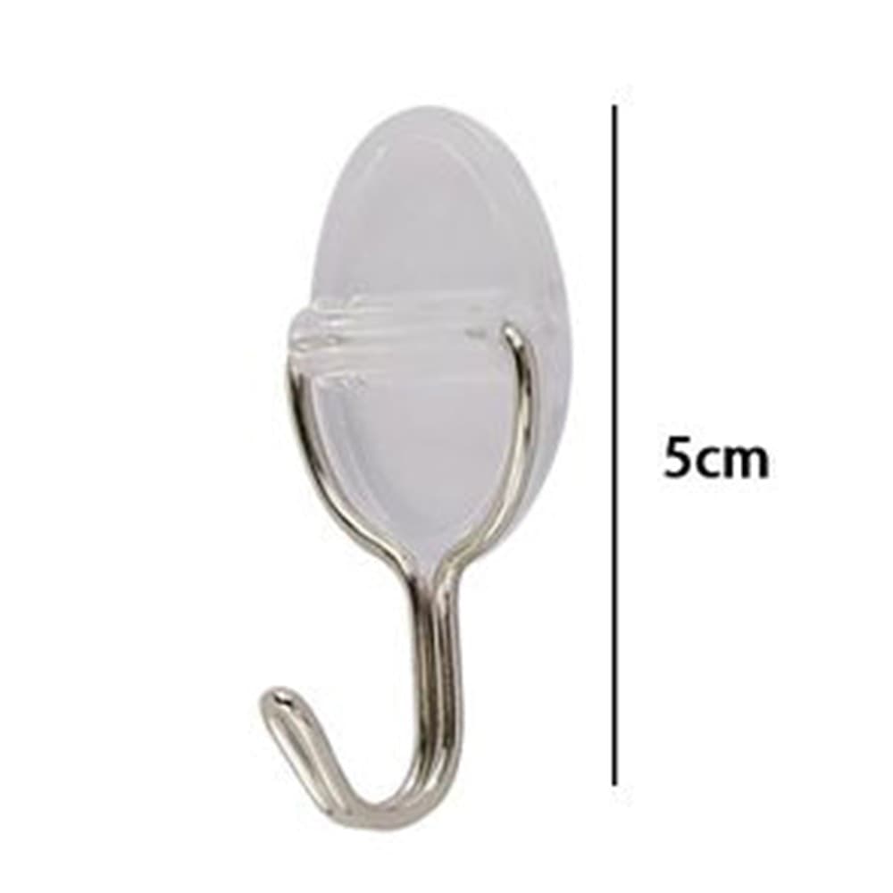 SET 3PZ GANCI APPENDINI ADESIVI PARETE CASA CUCINA BAGNO ATTACCAPANNI OVALE 87010 - 3