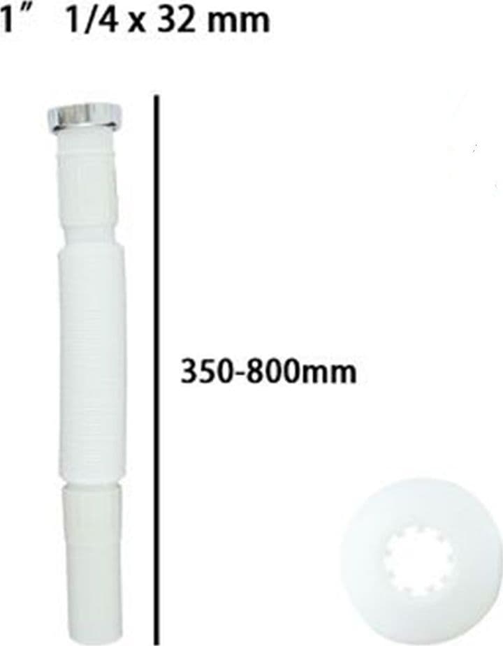 CANOTTO TUBO SCARICO FLESSIBILE ESTENSIBILE CON TESTA METALLO 1" 1/4X32MM 59950 - 3