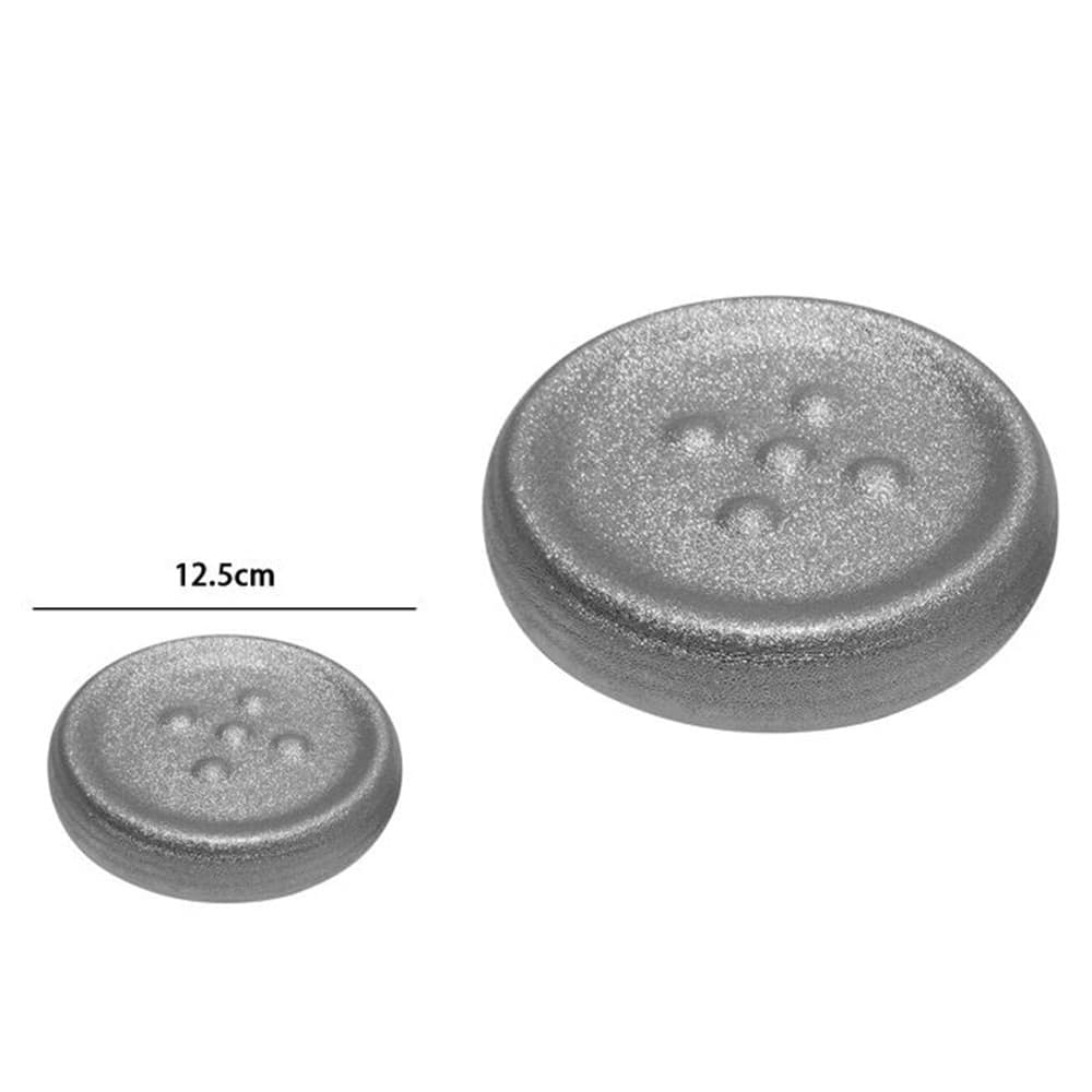 PIATTINO PORTA SAPONE SAPONETTA ARGENTO RIGATO ACCESSORIO ARREDO PER BAGNO 59940 - 2